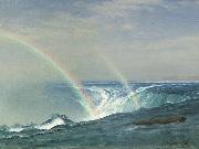 Albert Bierstadt Home of the Rainbow, Horseshoe Falls, Niagara oil painting artist